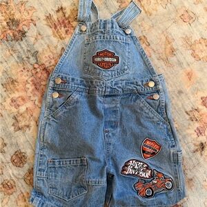 Harley-Davidson Kids Blue Denim Overalls